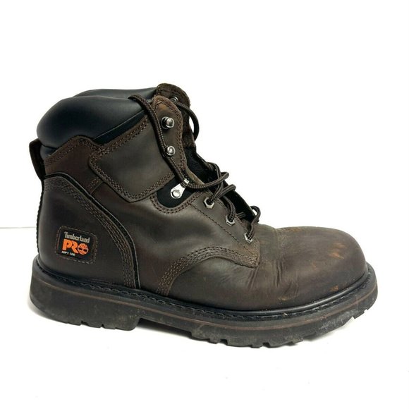 Timberland Pro Mens Pit Boss Soft Toe Brown Size 9.5 M - Picture 1 of 6